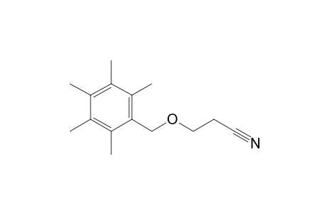 3-[(Pentamethylbenzyl)oxy]propanenitrile