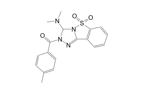 [1,2,4]triazolo[4,3-b][1,2]benzisothiazol-3-amine, 2,3-dihydro-N,N-dimethyl-2-(4-methylbenzoyl)-, 5,5-dioxide