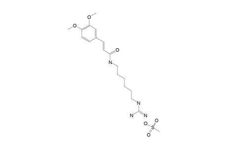 (E)-1-[(3,4-DIMETHOXYCINNAMOYL)-AMINO]-6-GUANIDINOHEXANE-MESYLATE