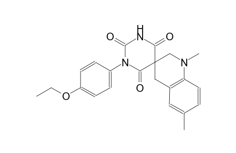 1-(4-ethoxyphenyl)-1',6'-dimethyl-2',4'-dihydro-1H,1'H-spiro[pyrimidine-5,3'-quinoline]-2,4,6(3H)-trione
