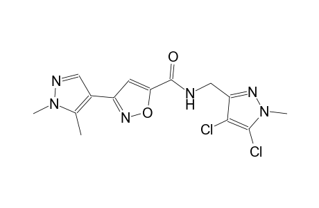 N-[(4,5-dichloro-1-methyl-1H-pyrazol-3-yl)methyl]-3-(1,5-dimethyl-1H-pyrazol-4-yl)-5-isoxazolecarboxamide