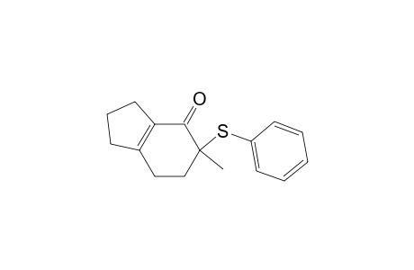 4H-Inden-4-one, 1,2,3,5,6,7-hexahydro-5-methyl-5-(phenylthio)-