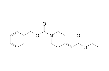 (phenylmethyl) 4-(2-ethoxy-2-oxidanylidene-ethylidene)piperidine-1-carboxylate