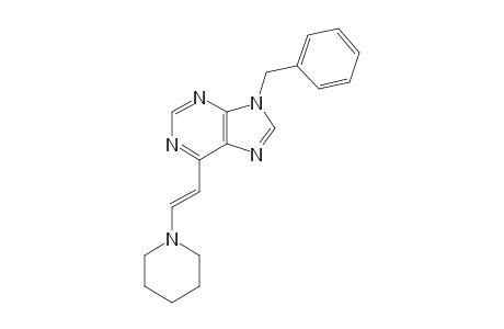 (E)-9-BENZYL-6-[2-(PIPERIDIN-1-YL)-VINYL]-PURINE