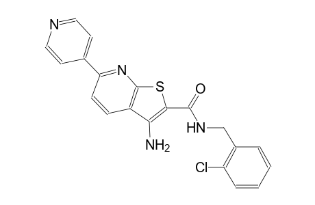 thieno[2,3-b]pyridine-2-carboxamide, 3-amino-N-[(2-chlorophenyl)methyl]-6-(4-pyridinyl)-