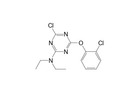 4-Chloranyl-6-(2-chloranylphenoxy)-N,N-diethyl-1,3,5-triazin-2-amine