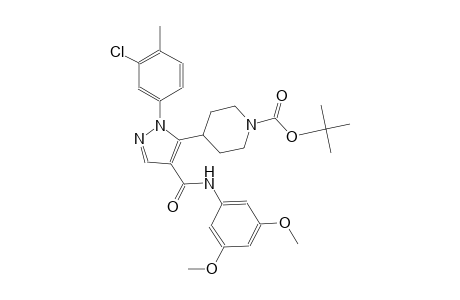 1-piperidinecarboxylic acid, 4-[1-(3-chloro-4-methylphenyl)-4-[[(3,5-dimethoxyphenyl)amino]carbonyl]-1H-pyrazol-5-yl]-, 1,1-dimethylethyl ester