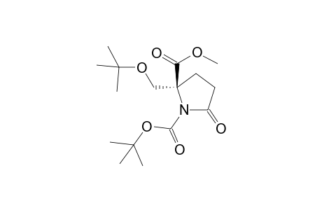 1-Tert-Butyl-2-methyl-2-(tert-butoxymethyl)-5-oxopyrrolidine-1,2-dicarboxylate