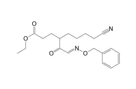 Ethyl (E)-4-(2-((benzyloxy)imino)acetyl)-8-cyanooctanoate