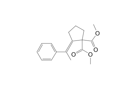 (E)-2-(1-phenylethane-1-ylidene)-1,1-dimethoxycarbonylcyclopentane