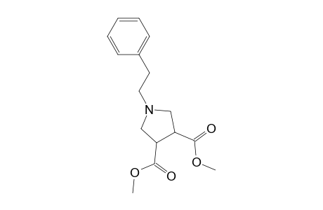 n-((1R)-phenylethyl)-trans-3,4-di(methoxycarbonyl)pyrrolidine