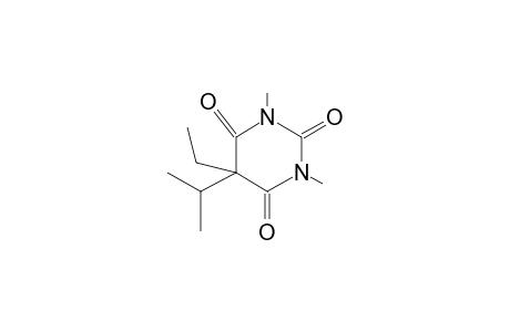 2,4,6(1H,3H,5H)-Pyrimidinetrione, 5-ethyl-1,3-dimethyl-5-(1-methylethyl)-