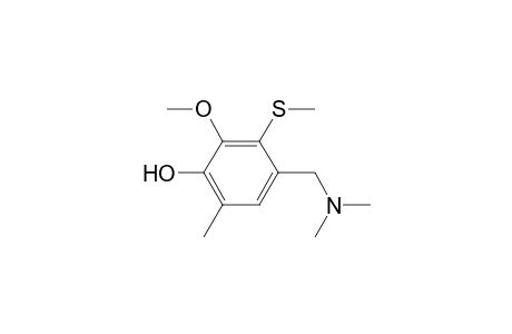 4-[(dimethylamino)methyl]-2-methoxy-6-methyl-3-(methylthio)phenol