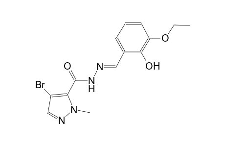 4-bromo-N'-[(E)-(3-ethoxy-2-hydroxyphenyl)methylidene]-1-methyl-1H-pyrazole-5-carbohydrazide