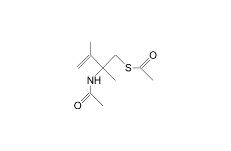 N,S-Diacetyl-2-amino-1-mercapto-2,3-dimethyl-but-3-ene