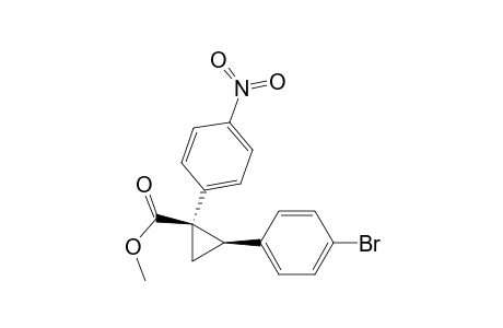 Cyclopropanecarboxylic acid, 2-(4-bromophenyl)-1-(4-nitrophenyl)-, methyl ester, cis-(.+-.)-