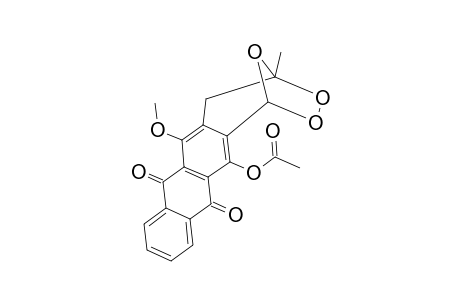 13-ACETOXY-6-METHOXY-4-METHYL-7,12-DIHYDRO-1,4-EPOXY-1H-ANTHRA-[2,3-D]-[1,2]-DIOXEPIN-7,12-DIONE