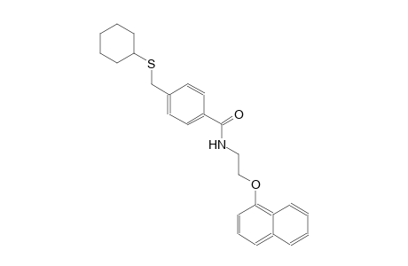 benzamide, 4-[(cyclohexylthio)methyl]-N-[2-(1-naphthalenyloxy)ethyl]-