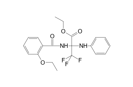 Propanoic acid, 2-[(2-ethoxybenzoyl)amino]-3,3,3-trifluoro-2-(phenylamino)-, ethyl ester