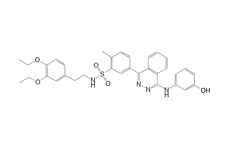 benzenesulfonamide, N-[2-(3,4-diethoxyphenyl)ethyl]-5-[4-[(3-hydroxyphenyl)amino]-1-phthalazinyl]-2-methyl-