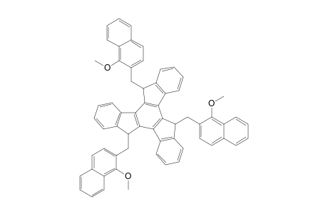 syn-5,10,15-Tris(1-methoxynaphthalen-2-ylmethyl)-10,15-dihydro-5H-diindeno[1,2-a;1',2'-c]fluorene