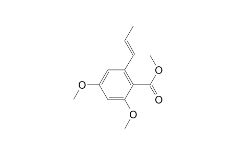 Benzoic acid, 2,4-dimethoxy-6-(1-propenyl)-, methyl ester
