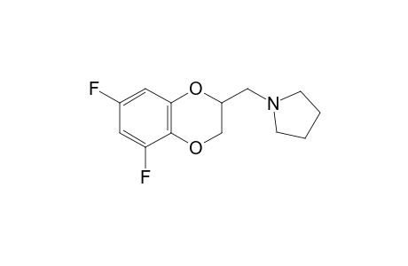 1-[(5,7-Difluoro-2,3-dihydro-1,4-benzodioxin-2-yl)methyl]pyrrolidine