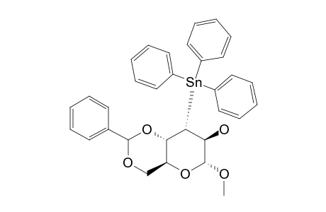 (METHYL-4,6-O-BENZYLIDENE-ALPHA-D-ALTROPYRANOSIDE-3-YL)-TRIPHENYL-STANNANE