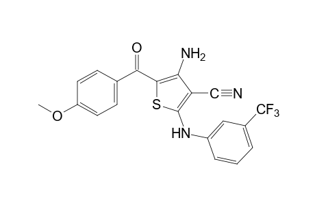 4-AMINO-5-(p-ANISOYL)-2-(alpha,alpha,alpha-TRIFLUORO-m-TOLUIDINO)-3-THIOPHENECARBONITRILE