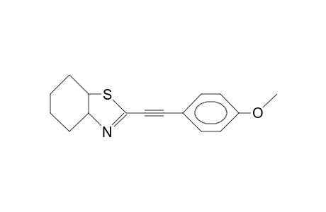 1-(4-Methoxy-phenyl)-2-(cis-3a,4,5,6,7,7a-hexahydro)-benzothiazol-2-yl)-acetylene