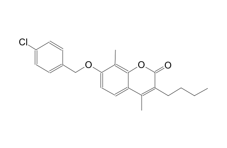 3-butyl-7-[(4-chlorobenzyl)oxy]-4,8-dimethyl-2H-chromen-2-one