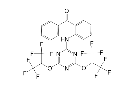 1,3,5-Triazine, 2-(2-benzoylphenylamino)-4,6-bis(2,2,2-trifluoro-1-trifluoromethylethoxy)-