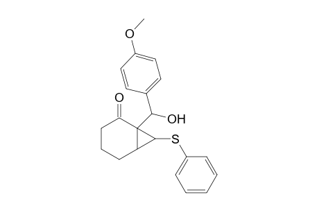 7-exo-(phenylthio)-1-(hydroxy-p-anisylmethyl)bicyc[4.1.0]heptan-2-one