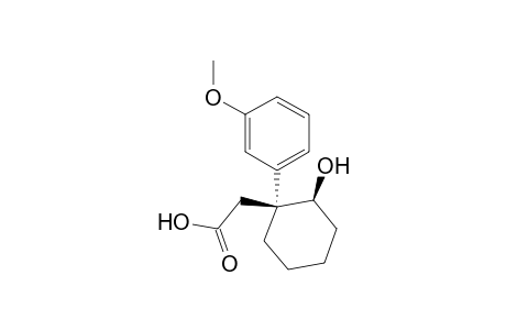 Cyclohexaneacetic acid, 2-hydroxy-1-(3-methoxyphenyl)-, cis-