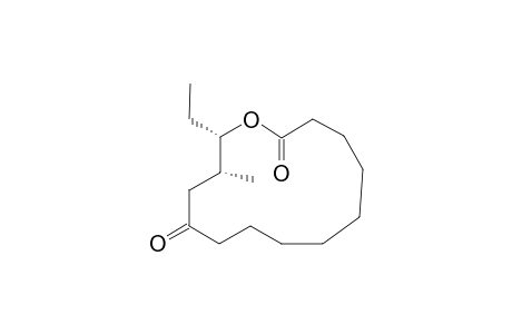 (13R,14S)-14-ethyl-13-methyl-1-oxacyclotetradecane-2,11-dione