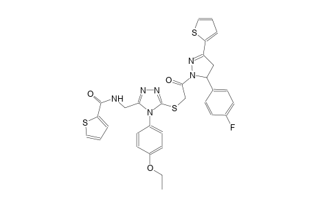 2-thiophenecarboxamide, N-[[4-(4-ethoxyphenyl)-5-[[2-[5-(4-fluorophenyl)-4,5-dihydro-3-(2-thienyl)-1H-pyrazol-1-yl]-2-oxoethyl]thio]-4H-1,2,4-triazol-3-yl]methyl]-