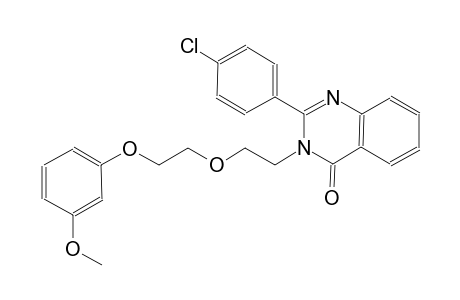 2-(4-chlorophenyl)-3-{2-[2-(3-methoxyphenoxy)ethoxy]ethyl}-4(3H)-quinazolinone