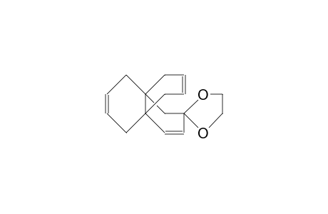 Tricyclo(4.4.4.0/1,6/)tetradeca-3,7,12-triene 9-ethylene ketal