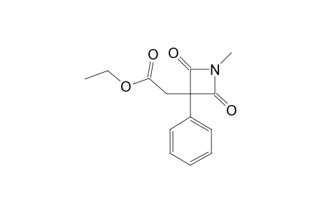Ethyl 2-(1-methyl-2,4-dioxo-3-phenylazetidin-3-yl)acetate