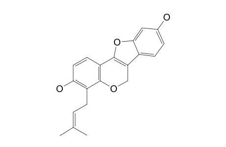 ERYPOEGIN-E;3,9-DIHYDROXY-4-(GAMMA,GAMMA-DIMETHYLALLYL)-PTEROCARPENE