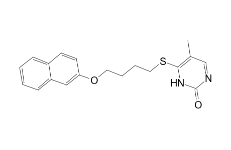 5-Methyl-4-([4-(2-naphthyloxy)butyl]sulfanyl)-2(1H)-pyrimidinone