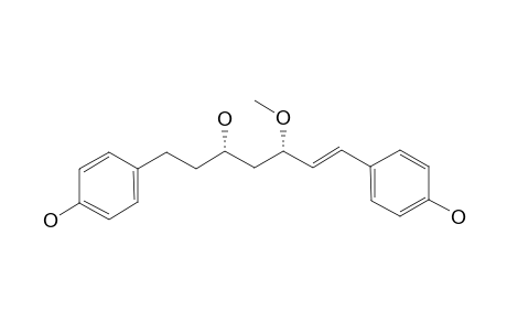 (3-S,5-S)-3-HYDROXY-5-METHOXY-1,7-BIS-(4-HYDROXYPHENYL)-6-E-HEPTENE