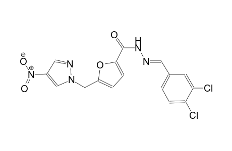N'-[(E)-(3,4-dichlorophenyl)methylidene]-5-[(4-nitro-1H-pyrazol-1-yl)methyl]-2-furohydrazide