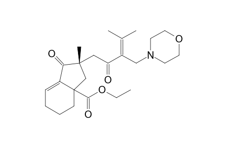 (2S)-Ethyl 2-methyl-2-(4-methyl-3-(morpholinomethyl)-2-oxopent-3-en-1-yl)-1-oxo-1,2,3,4,5,6-hexahydro-3aH-indene-3a-carboxylate