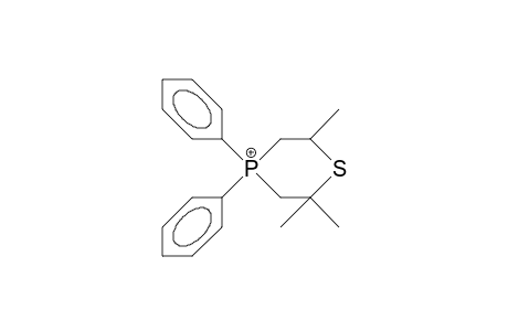 2,2,6-Trimethyl-4,4-diphenyl-1,4-thiaphosphorinanium cation