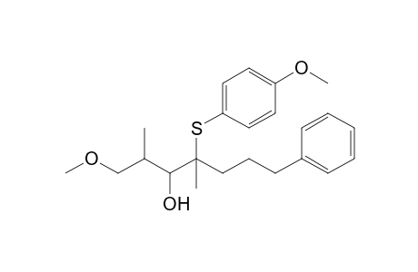 (2RS,3RS,4RS/4SR)-1-Methoxy-4-(4'-Methoxyphenylsulfanyl)-2,4-dimethyl-7-phenylheptan-3-ol