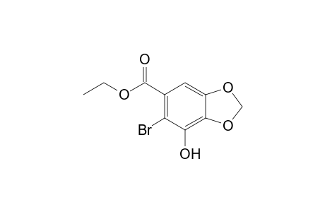 6-Bromo-7-hydroxy-benzo[1,3]dioxole-5-carboxylic acid ethyl ester