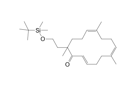 14-[2-(Butyldimethylsiloxy)ethyl)-6,10,14-trimethylcyclotetradeca-2,6,10-trienone