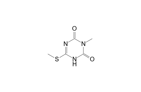 3-methyl-6-(methylthio)-s-triazine-2,4(1H,3H)-dione