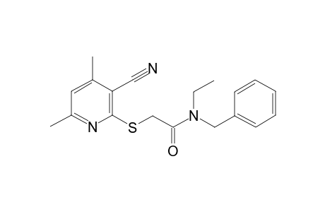 Acetamide, N-benzyl-2-(3-cyano-4,6-dimethylpyridin-2-ylsulfanyl)-N-ethyl-